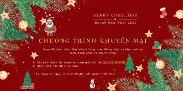 Chương trình khuyến mại thiết kế Website mùa Giáng Sinh và Năm mới 2021